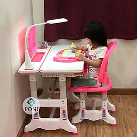 Mua (Tặng tặng đèn led + balo) Bộ bàn học thông minh chống gù  chống cận B80  mặt bàn rộng 80cm