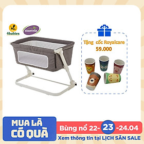 Nôi cũi ghép chung giường bố mẹ, có thể gập gọn và nâng hạ độ cao Mastela PL506 - tiêu chuẩn ASTM Mỹ