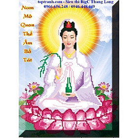 Mua Tranh thêu chữ thập Quan Âm bồ tát 88812 chưa thêu
