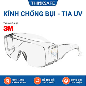Mua Kính bảo hộ 3M Tour Guard V  phòng dịch  đa năng  chống bụi  tia UV  chống hóa chất đeo được cùng kính cận