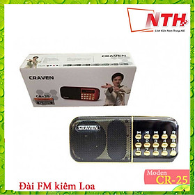 Loa Nghe nhạc USB, thẻ nhớ Craven 836 2pin (màu ngẫu nhiên) - hàng nhập khẩu