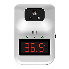 Wall Mounted Infrared Automatic Digital Thermometer for Adults Forehead Touchless Non Contact for Offices, Shops, Schools (Not Include Battery)