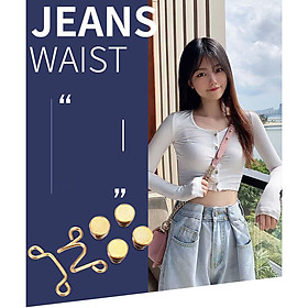 Nút gài điều chỉnh lưng quần, nút cài quần Jean, quần bò cạp ...