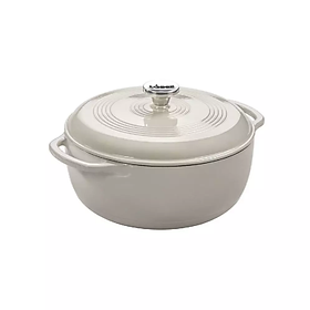 Mua Nồi gang phủ men Lodge - Màu trắng 5.6L