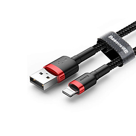 Mua Cáp sạc Lightning Baseus Cafule CALKLF-A19 dài 50cm hỗ trợ 2.4A max  dây bọc dù chống đứt  truyền dữ liệu (nhiều màu) Hàng Chính Hãng