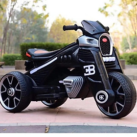Xe máy mô tô điện DUCATI QQ8801 3 bánh 2 động cơ cho bé tự lái (Đỏ-Đen-Cam-Trắng-Xanh)