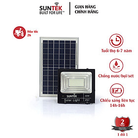 Đèn Pha Năng Lượng Mặt Trời SUNTEK LED Solar Light 40W - Hàng Chính Hãng