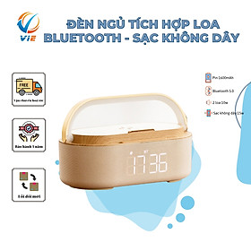 Mua Đèn ngủ đa năng tích hợp loa bluetooth báo thức  sạc nhanh không dây Vie-Relax