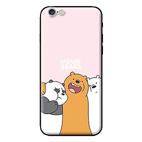 Ốp in cho iPhone 6 3 Chú Gấu Ôm - Hàng chính hãng