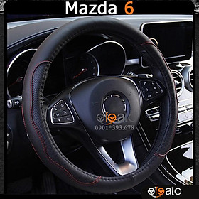 Bọc vô lăng volang xe Mazda 3 da PU cao cấp BVLDCD - OTOALO