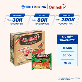 Thùng 30 Gói Mì Trộn Omachi Xốt Spaghetti (90gr x 30 gói)
