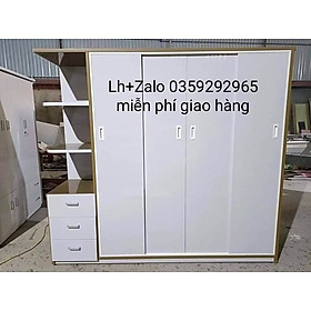 Tủ nhựa đài Loan 4 cánh 1 kệ cửa lùa