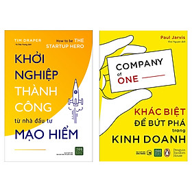 Download sách Combo Hai Cuốn Sách Nên Đọc Trước Khi Bắt Đầu Kinh Doanh: Khởi Nghiệp Thành Công Từ Nhà Đầu Tư Mạo Hiểm + Khác Biệt Để Bứt Phá Trong Kinh Doanh ( Sách Kinh Tế Hay/ Tặng Kèm Bookmark Happy Life)