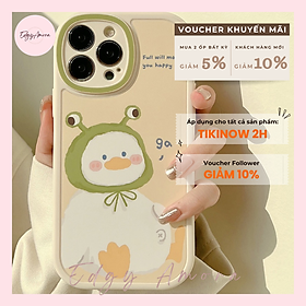 Ốp lưng Iphone chống sốc in hình vịt hoạt hình dành cho Iphone 11  Phone 11 Pro  Iphone 11 Pro Max  Iphone 12  Iphone 12 Pro  Iphone 12 Pro Max  Iphone 13  Iphone 13 Pro  IPhone