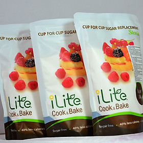 Combo 3 bịch Đường cỏ ngọt - Đường ăn kiêng nấu ăn, làm bánh - iLite Cook&Bake Singapore