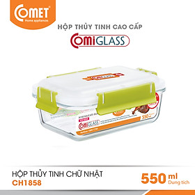 Mua Hộp đựng thực phẩm thuỷ tinh 550ml Comet CH1858