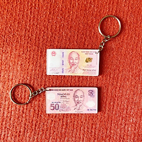 Combo 2 móc khóa cặp 50 và 100 đồng kỷ niệm ngân hàng nhà nước
