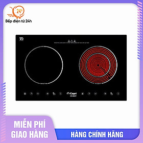 Mua Bếp Điện Từ - Hồng Ngoại Capri CR-802KT - Đen - Hàng chính hãng