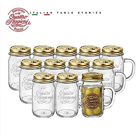 Mua Combo 12 hũ thủy tinh nắp vặn Quattro 415ml -Made in Italy