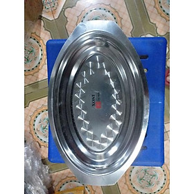 Mua Khay Lẩu Cá Inox - Khay inox đựng đồ ăn- Dĩa bò né   Đĩa hấp cá - Dĩa Hột Xoài Inox 304 cao cấp không gỉ