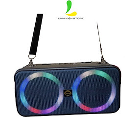 Loa Bluetooth Karaoke M101 - Loa di động xách tay mini chất liệu nhựa ABS cao cấp , tặng kèm micro không dây hát nhiều tone giọng thú vị