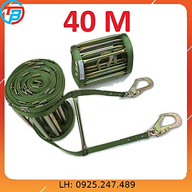 Mua Thang dây PCCC  Thoát hiểm nhà cao tầng - Dài 40m - Có 2 đầu móc tải trọng 300kg