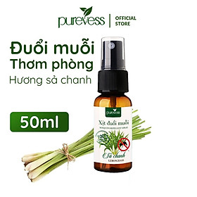 Tinh dầu đuổi muỗi Purevess, dạng xịt, giúp thư giãn, thơm phòng và ngủ ngon