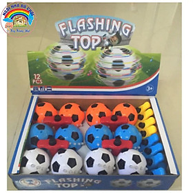 Bóng quay đồ chơi: có nhạc hát và phát sáng đổi màu khi bóng quay- PLASHING TOP. Cho bé cảm giác vui nhộn  khi chơi với bóng