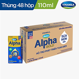 COMBO 48 HỘP SỮA BỘT PHA SẴN DIELAC ALPHA GOLD IQ (110ML)