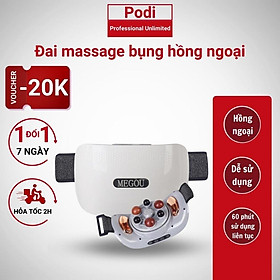 Đai Massage Bụng Hỗ Trợ tan Mỡ Bụng, Xoa Bóp Cùng Lúc Làm Nóng, Mát Xa Cổ Vai Lưng Đùi  Megou TY-308 BH 1 Năm - Podi92