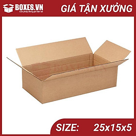 Mua 25x15x5 Combo 50 hộp Carton đóng gói hàng giá tại xưởng