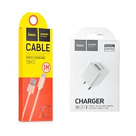Mua Bộ củ cáp sạc cổng TypeC 1A HOCO UX2 dây dù 1M
