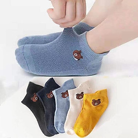 COMBO 05 ĐÔI TẤT LƯỚI GẤU TRẺ EM XUẤT NHẬT