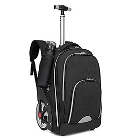 Balo Kéo Du Lịch size 20inch YH&GS Trolley Backpack Handsfree chống thấm nước cao cấp (Black)