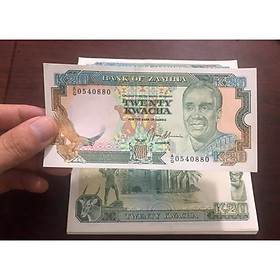 Mua Tờ tiền cổ 20 Kwacha Zambia  quốc gia nghèo châu Phi