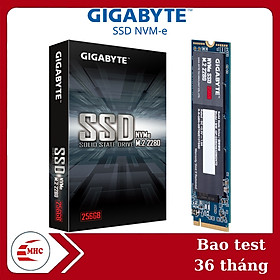 Mua Ổ cứng SSD Gigabyte 256GB M.2 2280 PCIe NVMe Gen 3x4 (GP-GSM2NE3256GNTD) tốc 1700/1100 Mb/s- Hàng chính hãng