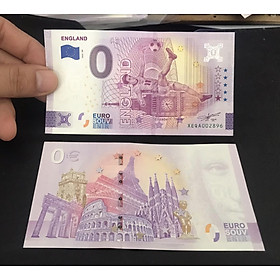 Mua Tờ 0 Euro phát hành kỷ niệm World CUP  2022 đội tuyển quốc gia Anh  bảo an tiền Euro