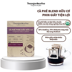 Cà phê Blend hữu cơ phin giấy - 5 pcs/hộp