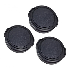 3pcs Lens Cap Camera Protective Lid Cap Front Cover 34/37 / 40.5 / 43/49/39 / 46mm For Nikon Canon Sony