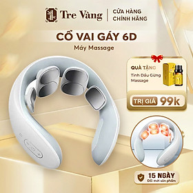 Máy massage cổ 8D Pro, massage rung kết hợp xung, chườm ấm, giúp giảm đau
