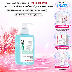 Dung dịch vệ sinh hằng ngày Orasic 200ml