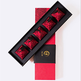 [ Quà Tết 2026 Cao Cấp - TRÀ VIỆT ] - Hộp Quà Tặng Thanh Xuân 5 Giấy Gân Nổi Mỹ Thuật - Quà Tặng Sang Trọng