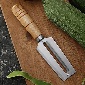 Mua Dao Bào Inox  Chuyên Gọt Rau Củ Không Gỉ  An Toàn- Dao 2 Lưỡi Inox  Đa năng  Dễ Sử Dụng - Loại Cán Gỗ