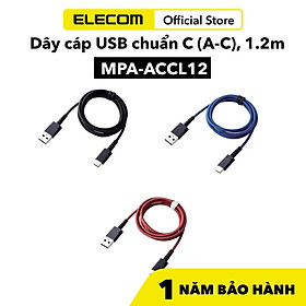 Mua CÁP CHUẨN TYPE-C BỌC NYLON 1.2M ELECOM MPA-ACS12N - HÀNG CHÍNH HÃNG