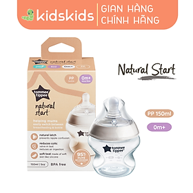 Bình Sữa Ty Siêu Mềm Tự Nhiên Tommee Tippee Natural Start 150ml, Núm Ty Của Bình 0-3 tháng