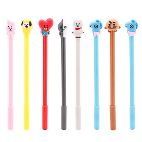 Bộ Bút Kim Nước Hình Nhân Vật BT21 (Mực Đen)
