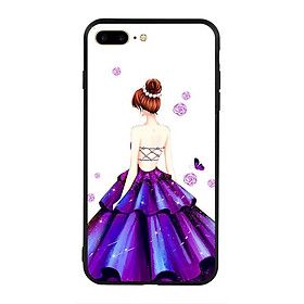 Ốp lưng viền TPU cho điện thoại Iphone 7 Plus/8 Plus - Girl 06