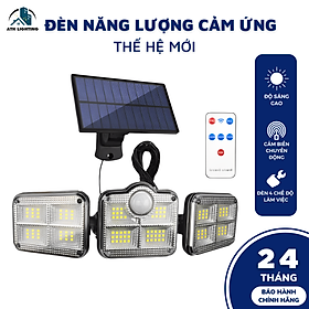 Mua Đèn năng lượng mặt trời cảm ứng  loại đèn led cảm biến hồng ngoại kèm thiết bị điều khiển từ xa với nhiều chế độ sáng