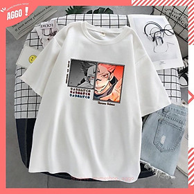 Áo Thun Tay Lửng In Hình Ryomen Sukuna anime Jujutsu Kaisen Nam Nữ Đủ Size