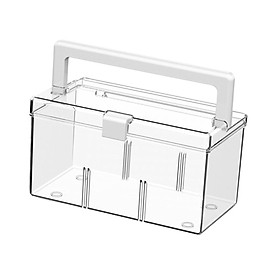 First Aid Case Organizer with Handle Bin Makeup Box for Workplace Gym Sports